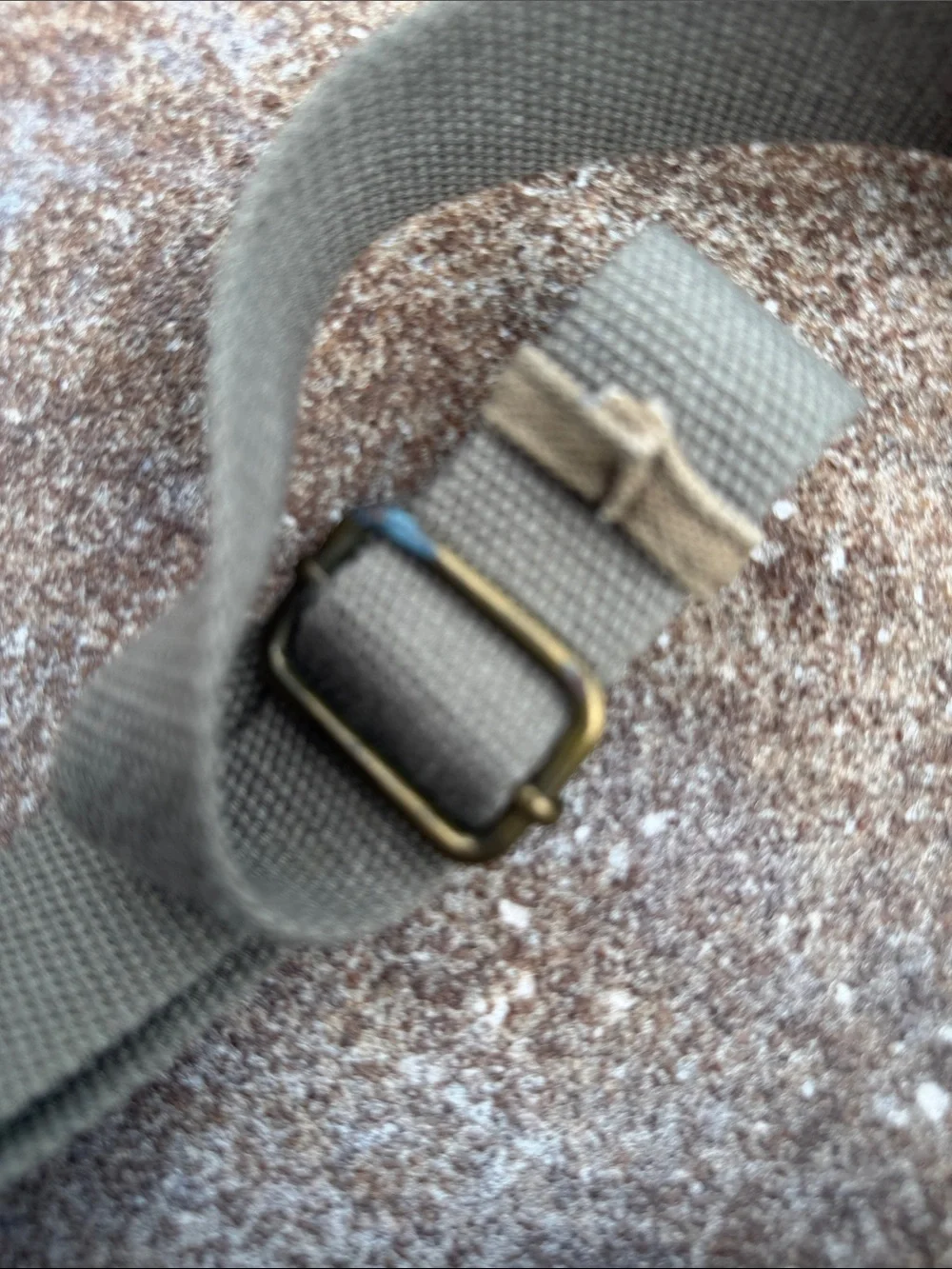 CHALA Canvas Crossbody Messenger Bag in Olive and Brown